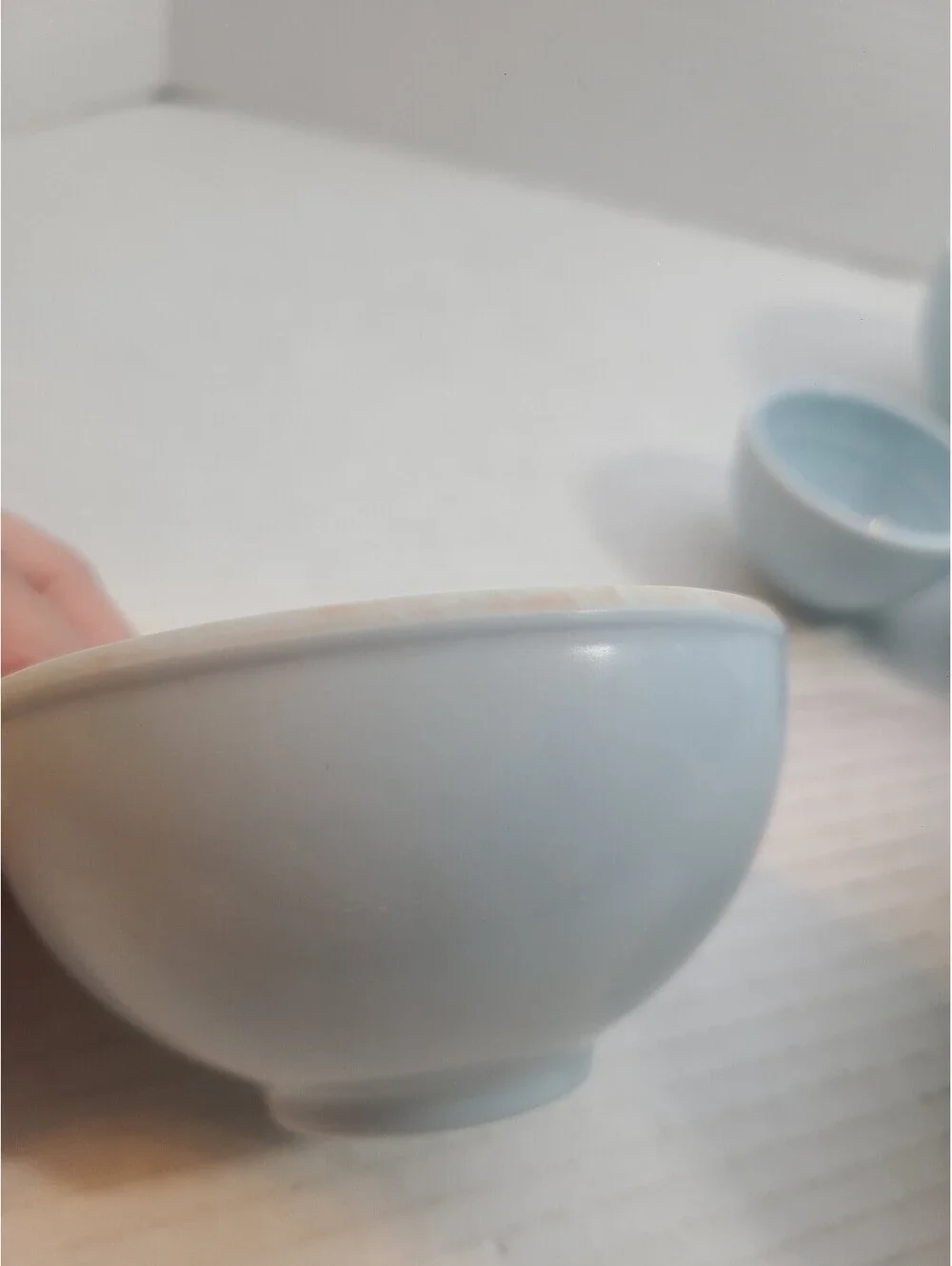 Set of 5 Melamine Light Blue Measuring Cup Nesting Bowls